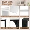 43.5" Computer Desk with Charging Station and Ergonomic Monitor Stand-White